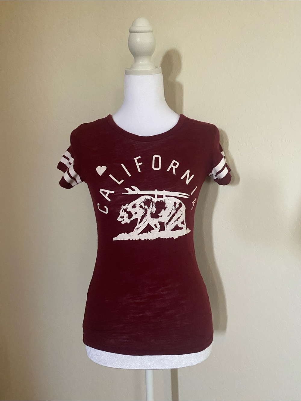 Girl’s Burgundy Graphic T-Shirt